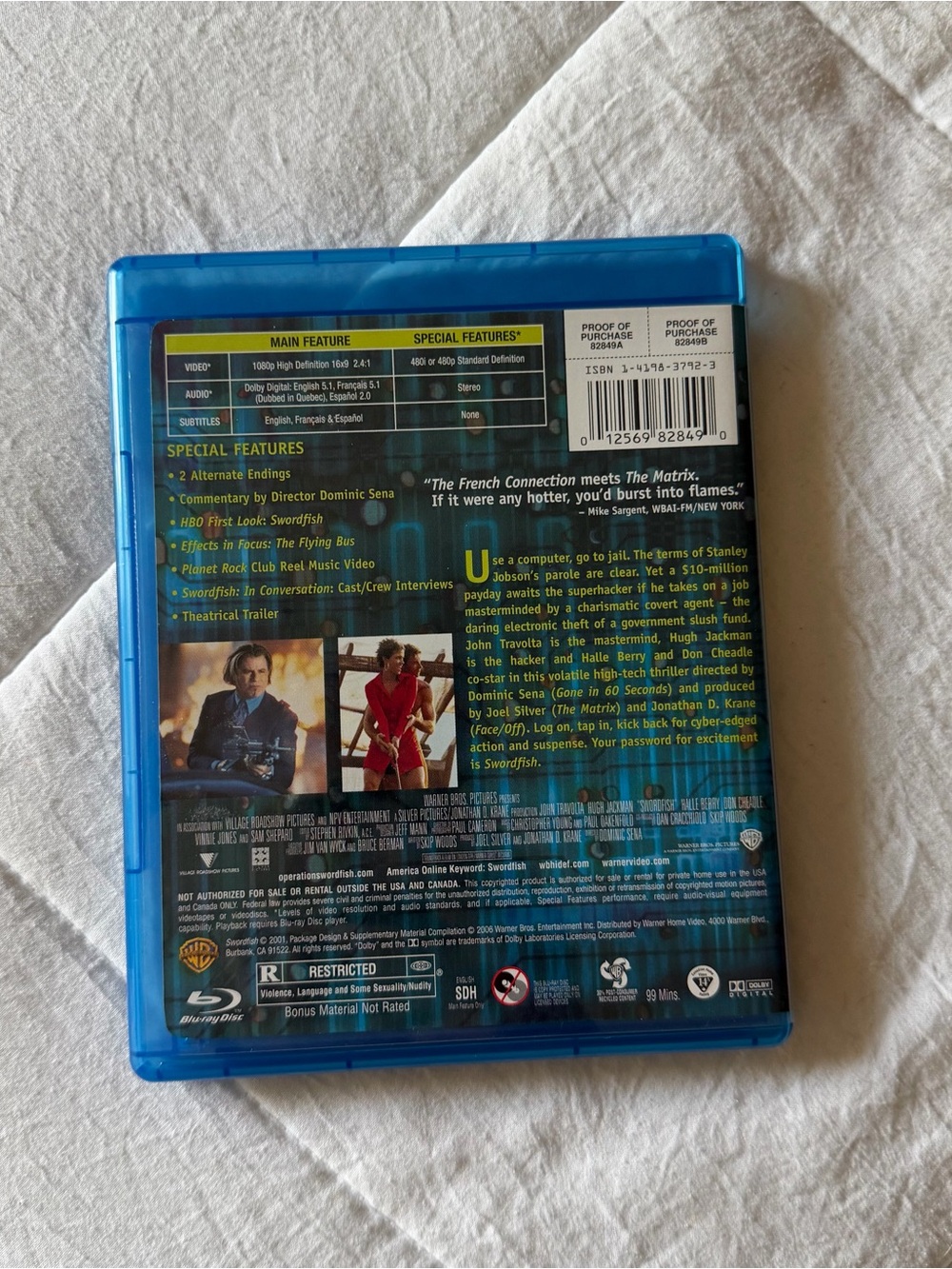 Swordfish Blu Ray - Picture 2 of 3